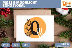 Moss &amp; Moonlight Boho Floral Monogram Product Image 1
