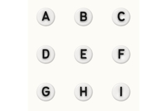White Bead Alphabet PNG Bundle | Beaded Letter Clipart Product Image 3