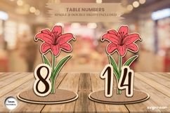 Flowers Table Numbers Bundle | Glowforge | SVG Product Image 14