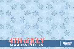 American 4th of July Patriotic Fireworks Seamless Pattern Product Image 1