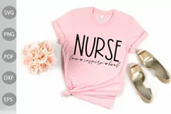 Nurse Love Inspire Heal SVG Cut File / Nurse Life SVG Design Product Image 1