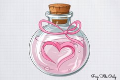 Retro Valentine Day Clipart PNG Product Image 1