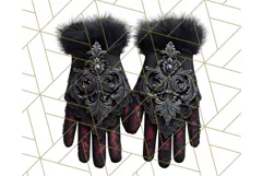 Gothic Christmas Clipart Dark Holiday PNG, Dark Christmas Product Image 3