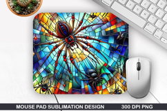 Spiders Mouse Pad Sublimation, Halloween Mouse Pad PNG Desig Product Image 1