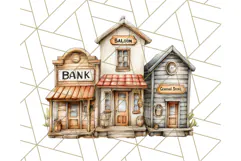 Wild West Animals PNG Clipart, Cowboy & Saloon Scenes Product Image 3