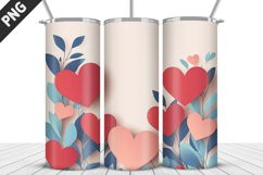 Lovely Hearts Tumbler Design | Valentine&#039;s Day Tumbler Wrap Product Image 4
