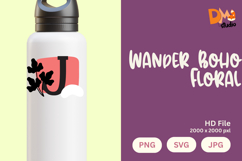 Wander Boho Floral Monogram Product Image 1