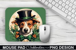 St. Patrick&#039;s Day DOG Sublimation Mouse Pad Design Product Image 1