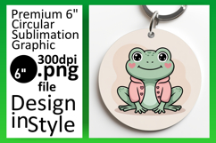 Charming Circle Design for Sublimation , Valenines Animals Product Image 1