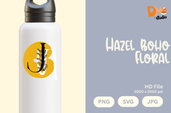 Hazel Boho Floral Monogram Product Image 1