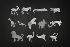 Silver Abstract Animal Clipart Product Image 3