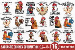 Sarcastic Chicken Sublimation Bundle PNG Product Image 1