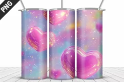 Valentines Love Skinny Tumbler PNG Wrap| Valentines Tumbler Product Image 4