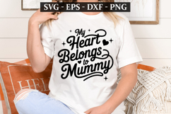 My Heart Belongs To Mommy - Mother&#039;s Day t-shirt Design Product Image 1