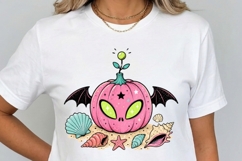 Summerween UFO Clipart Bundle | 14 PNG Files | Cute Spooky Product Image 5