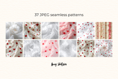 Coquette Textile Valentine Digital Paper Kit Rococo Patterns Product Image 3