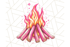 Pink Summer Clipart, Cute Beach Icons, Aesthetic PNG Product Image 3
