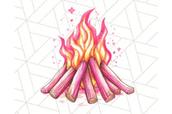 Pink Summer Clipart, Cute Beach Icons, Aesthetic PNG Product Image 3