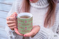 12 Retro Christmas Mug Sublimation, Christmas Tree Mug Wrap Product Image 3