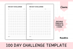 100 Day Challenge Editable Template 1 Product Image 1