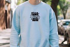 Gildan 18000 Light Blue Mockup, Mockup Product Image 1