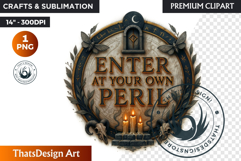 Halloween Slogan Clipart PNG ,Spooky Quote halloween clipart Product Image 1