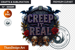 Halloween Slogan Clipart PNG ,Spooky Quote halloween clipart Product Image 1