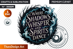 Halloween Slogans Clipart PNG ,Spooky Quotes halloween Product Image 1