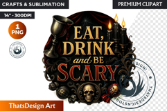 Halloween Slogans Clipart PNG ,Spooky Quotes halloween Product Image 1