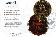 Halloween Slogans Clipart PNG Set V2,Spooky Quotes halloween Product Image 2