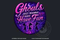 Halloween Slogans Clipart PNG Set V2,Spooky Quotes halloween Product Image 3
