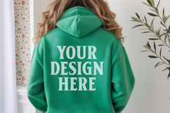Irish Green Gildan 18500 Hoodie Sweatshirt Mockup, Unisex Gi Product Image 1