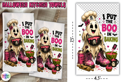 I Put The Boo In Baking Halloween Towel PNG Product Image 1