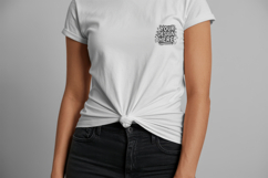 Women Tied Waist T-Shirt Mockup PSD JPG Product Image 1