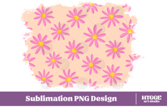 Retro Flowers Background Png Floral Paper Sublimation Bundle Product Image 6