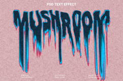 Mushroom Psychedelic Dripping Text Effect Template Product Image 1