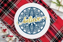 Christmas SVG File - 12 Christmas Mandala Ornament Rounds Product Image 9