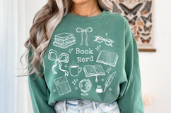 Book Nerd PNG Reader Book Lover Shirt Design Reading Product Image 2