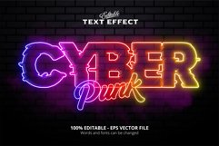 Editable text effect, Cyber Punk text Product Image 1