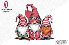 Valentine Gnome Sublimation Clipart - High Quality Design Product Image 1