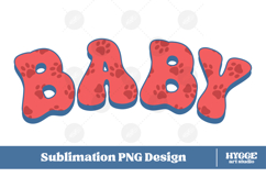 American Baby 4th of July USA Cat Dog Paw DTF Sublimation Product Image 1