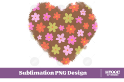 Retro Flowers Background Png Floral Paper Sublimation Bundle Product Image 7