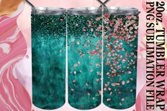 Dazzling Floral Leopard Tumbler Wrap: Sublimation - 20oz Product Image 1