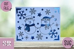 Christmas insert card design| Paper cutting | Cricut Joy svg Product Image 2