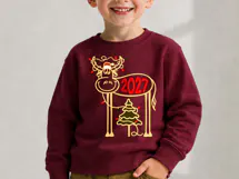 Funny Christmas 2027 Cow SVG Cut File for Cricut PNG Product Image 4