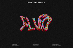 Fluid Psychedelic Text Effect Photoshop Template Product Image 1