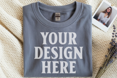 Sport Grey Gildan 5000 Flat Lay Tshirt Mockup, G5000 mockups Product Image 1