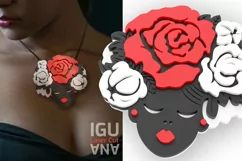 3d layered woman face svg laser cut, womens day crafting svg Product Image 3