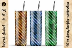 10 Pack Tumbler Bundle 3, 20 Oz Skinny Tumbler Sublimation Product Image 9