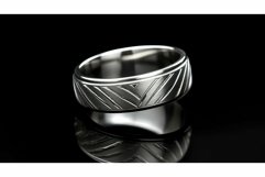 sleek mens silver ring Product Image 1
